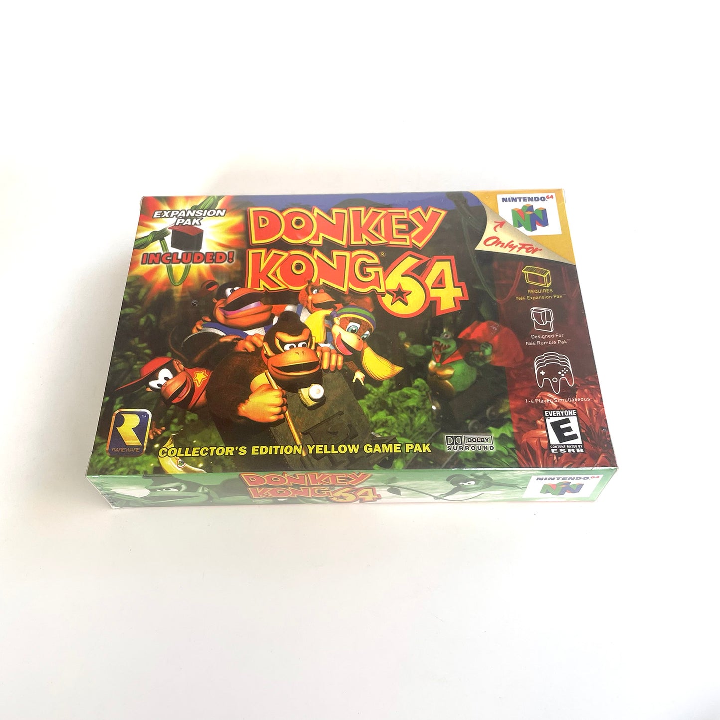 EUR PLA version English donkey kong 64 game cartridge with tray box for N64 Nintendo 64
