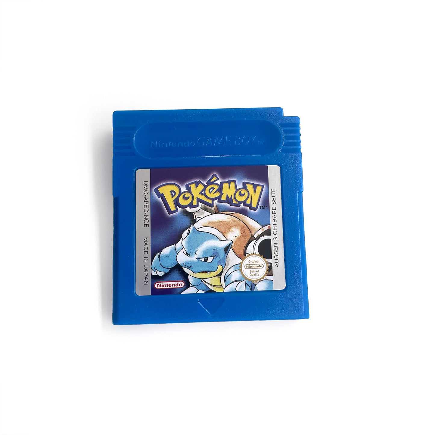 GBC game NOE German pokemon blue version Nintendo Battery save flash cart pokemon blau cartridge tray box gbc game boy color