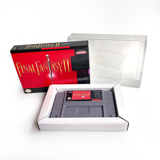 final fantasy II cartridge with tray box manual for SNES super nintendo entertainment system