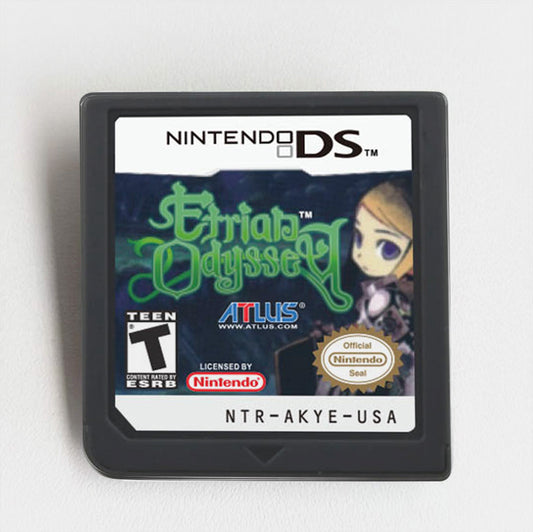 Etrian Odyssey Game cartridge for Nintendo Ds 3ds 2ds