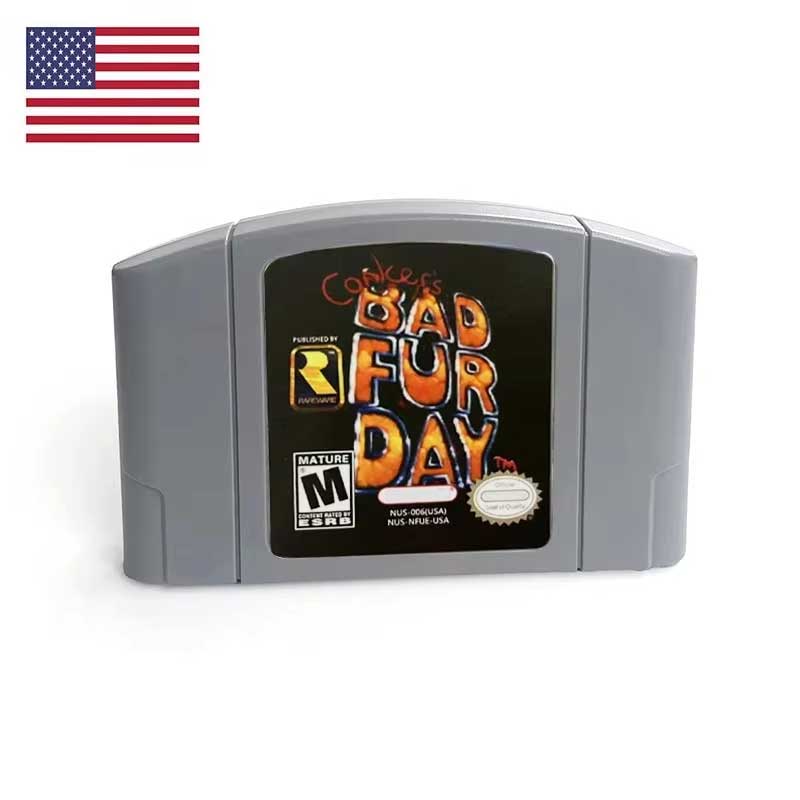 （Shipped from the United States)USA NTSC Version English Retro Video Game Consoles  N64 64bit Game Cartridge for N64