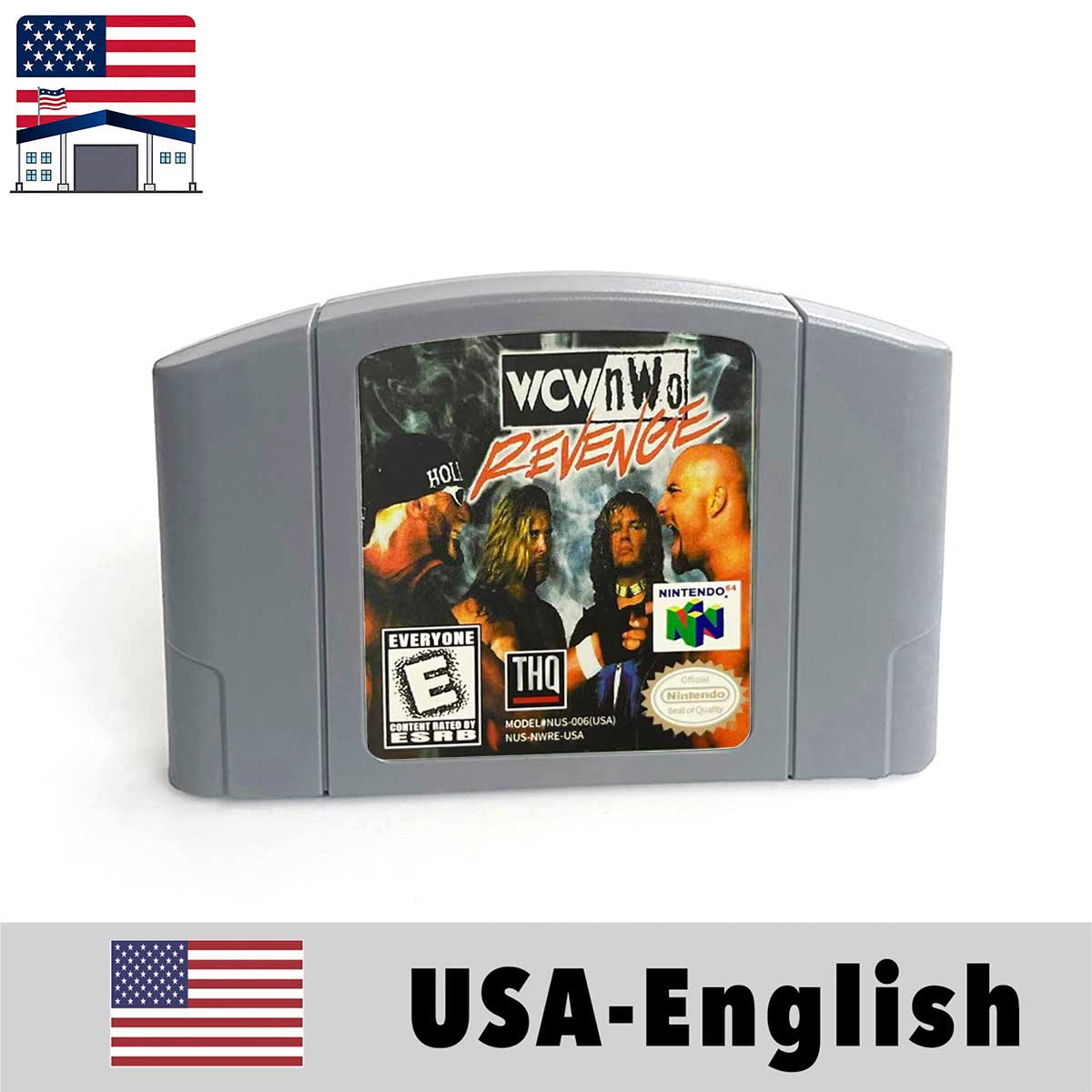（Shipped From The United States) Mortal-Kombat Series WCW WWF USA NTSC Version English Retro Video Game Consoles 64bit Game Cartridge for N64