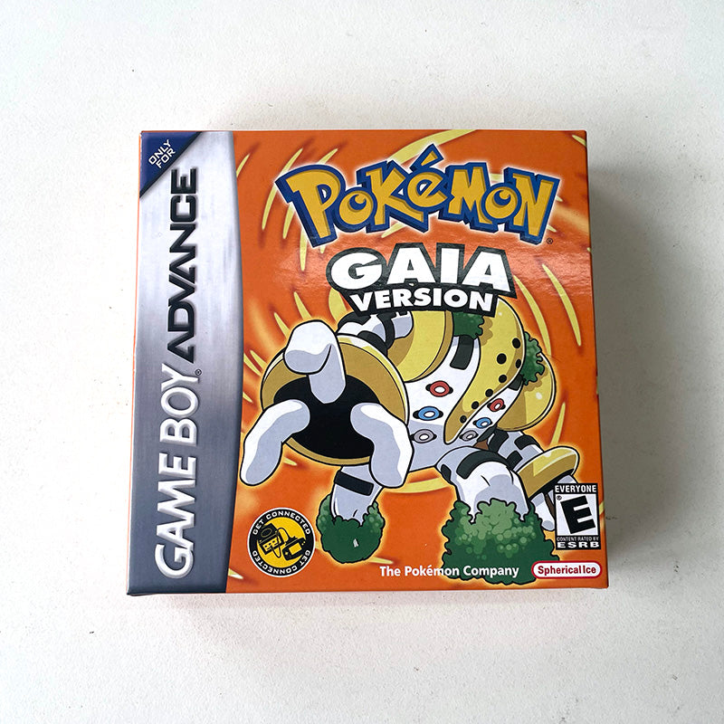 Pokemon GAIA USA ESP 1 M Flash cart GBA Nintendo box trey Game Cartridge Video Game Card Rom Hack Spanish English