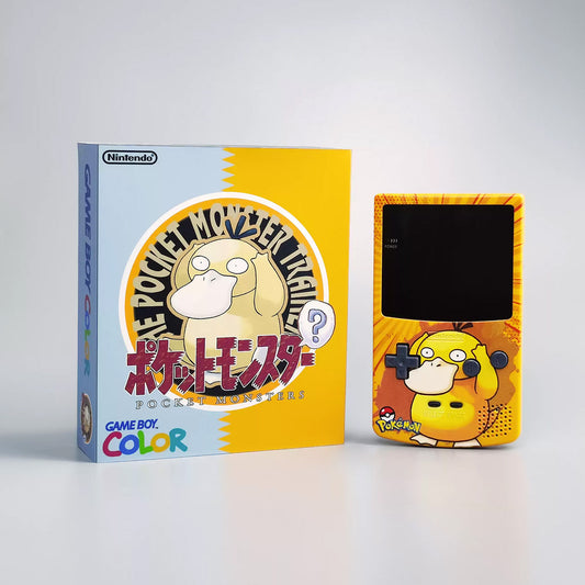 GBC GAMEBOY COLOR game console, high brightness handheld console, point-to-point full fit, reachable duck