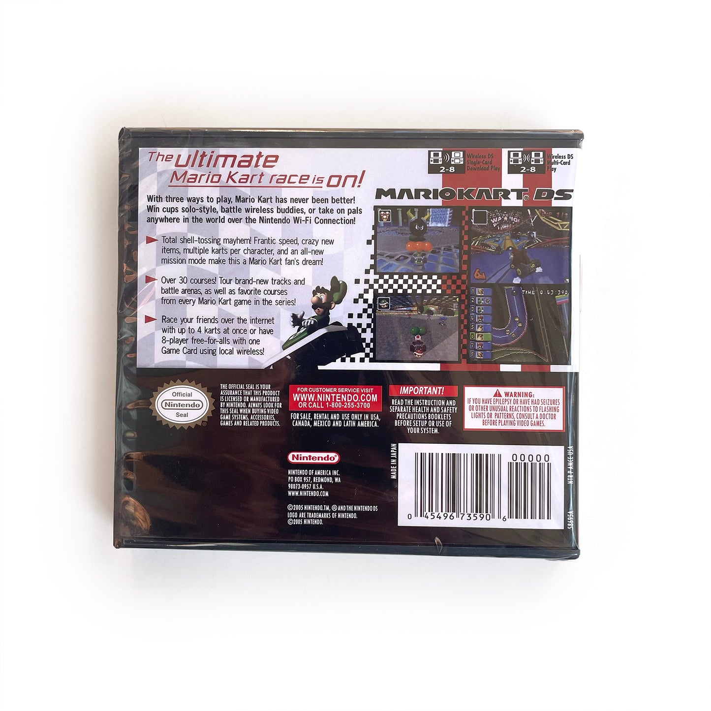 Mario Kart With Box Game cartridge Manual Ds for Nintendo Ds 3ds 2ds