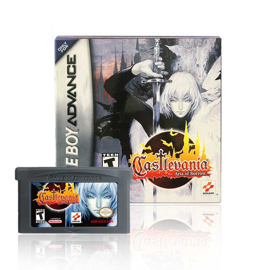 USA Englsih Castlevania - Aria of Sorrow Tray Box Game Cartridge for Gba Game Boy Advance