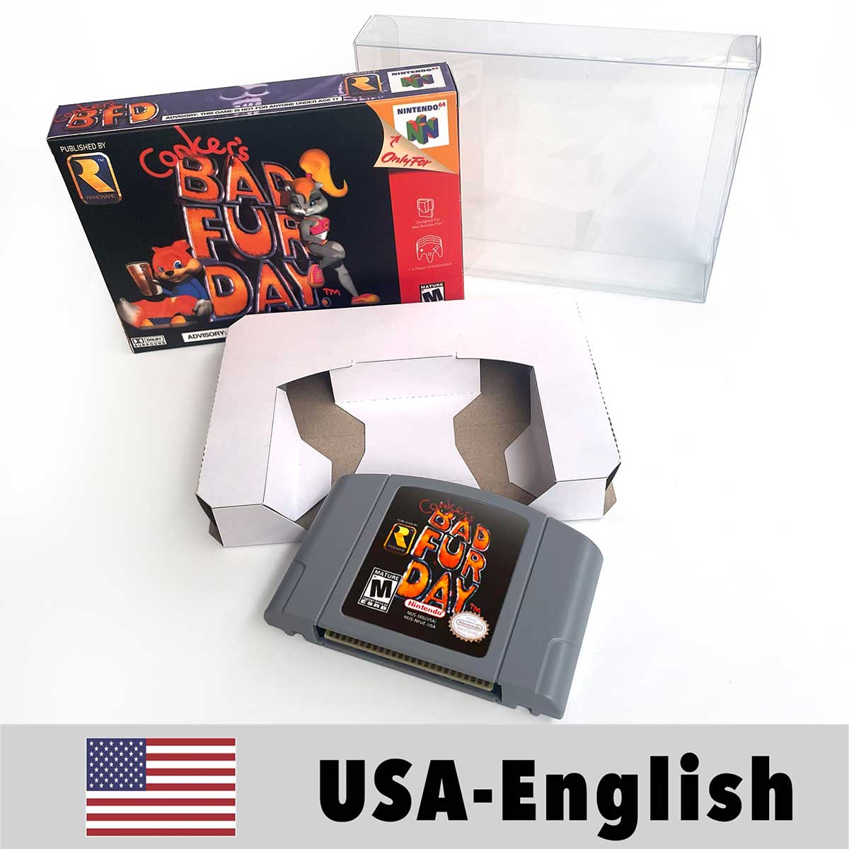 USA NTSC Banjo Donkey Kong 64 Kirby 64 Mario Party Pokemon Stadium Zelda Goldeneye 007 Game Cartridge Tray BOX for N64