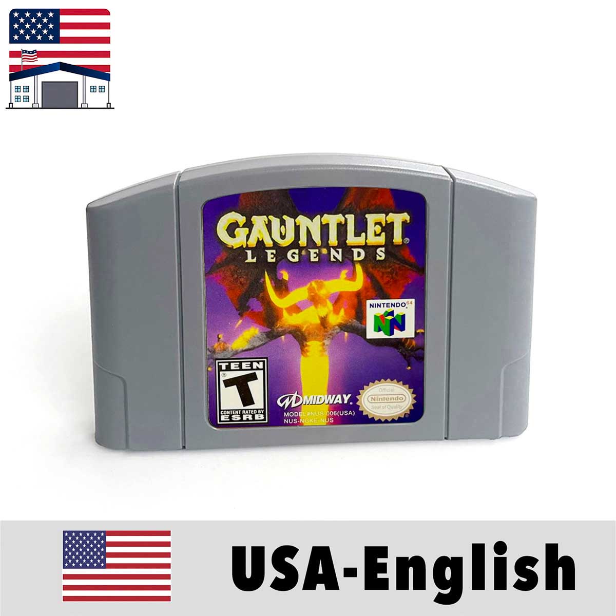 （Shipped From The United States) USA NTSC Version English Retro Video Game Consoles 64bit Game Cartridge for N64