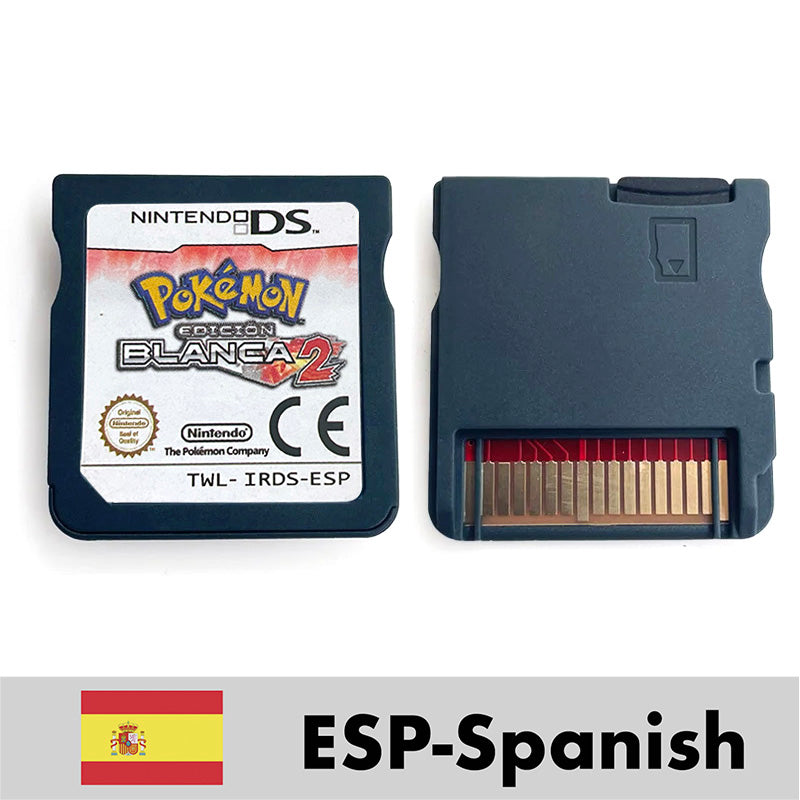 USA FRA ITA NOE ESP Pokemon HeartGold SoulSilver Black 1 2 White 1 2 Nintendo Game Cartridge for DS NDS 3DS