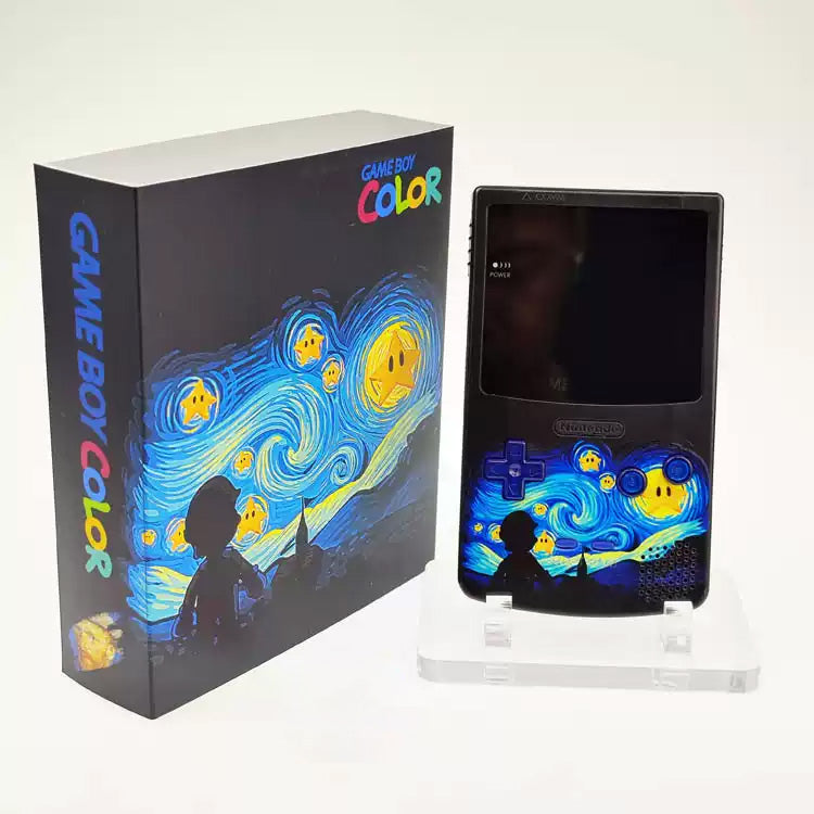 GBC customized GAMEBOY COLOR game console highlights point-to-point full fit Van Gogh Mario
