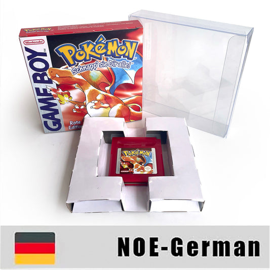 gbc game NOE German pokemon red version Battery save no RTC Flash pokemon rot cartridge with tray box gbc game boy color