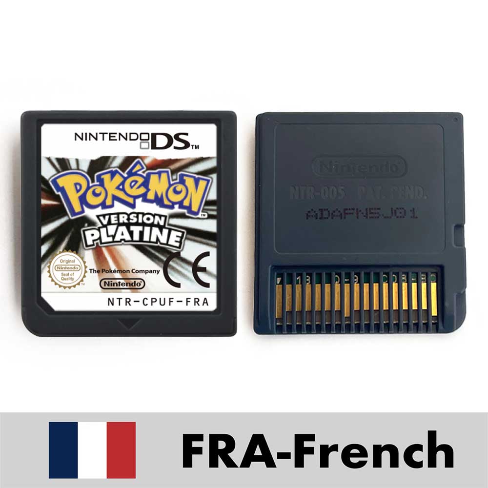 ESP ITA FRA USA EUR NOE Pokemon HeartGold SoulSilver Platinum Diamond Pearl Nintendo Video Console Game Cardride For DS 2DS 3DS