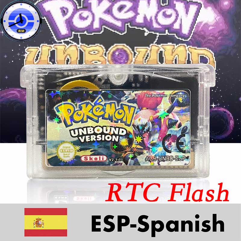 Pokemon Unbound (v2.1.1.1) ( IC RTC Flash cart ) Cartridge for GBA