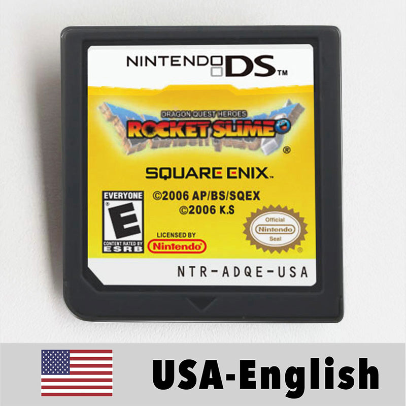 USA English Ace Attorney/Castlevania/Kirby/Rune Factory/Bomberman/Digimon World/Dragon Quest/Etrian Odyssey Game Cartridge for Nintendo Ds 3ds 2ds