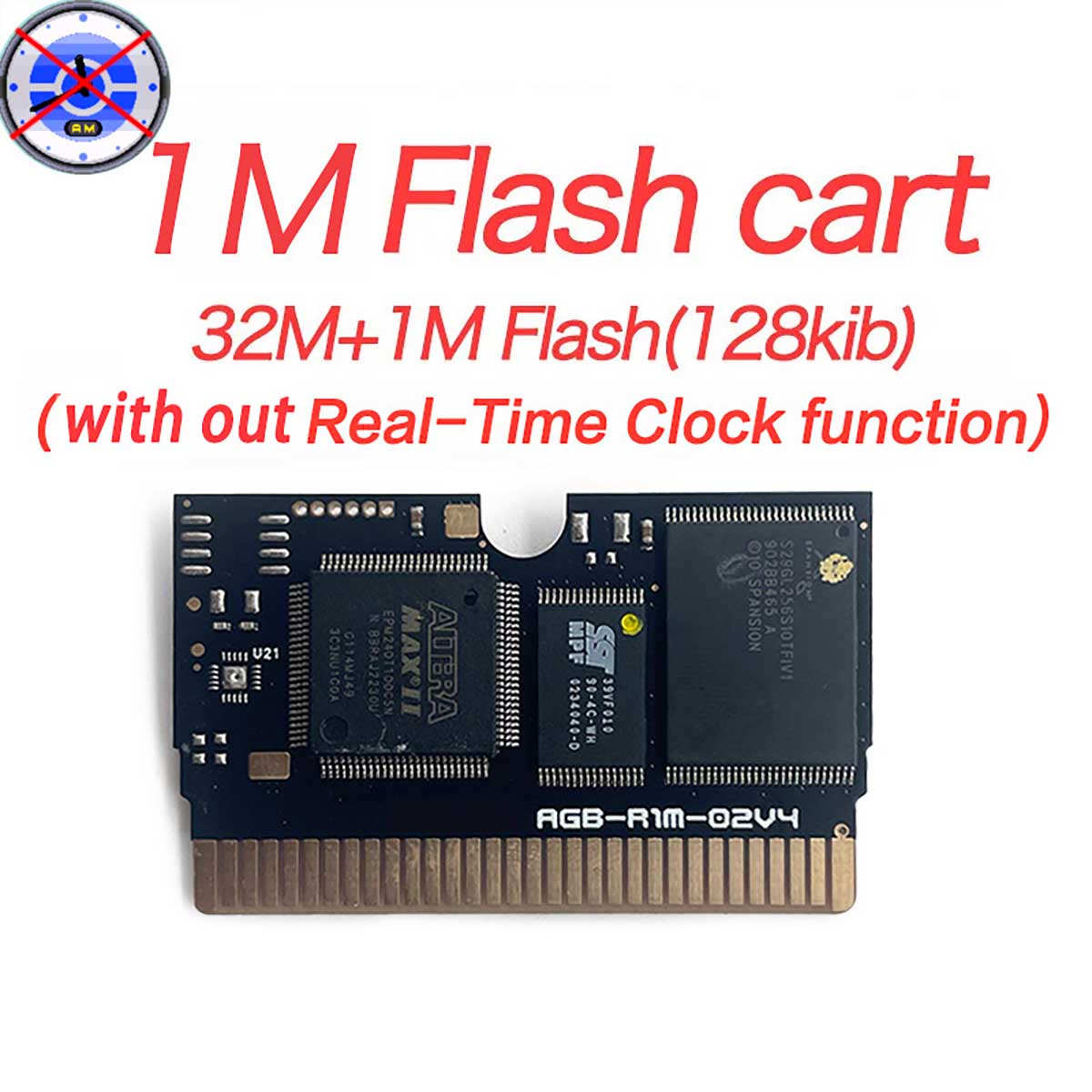 Game Cartridge PCB 1 M Flash Cart Without RTC for GBA