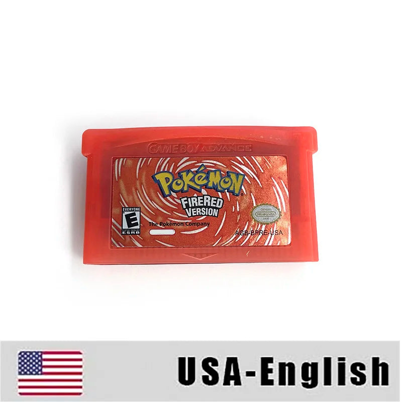 pokemon firered version cartridge with box manual for gba game boy advance