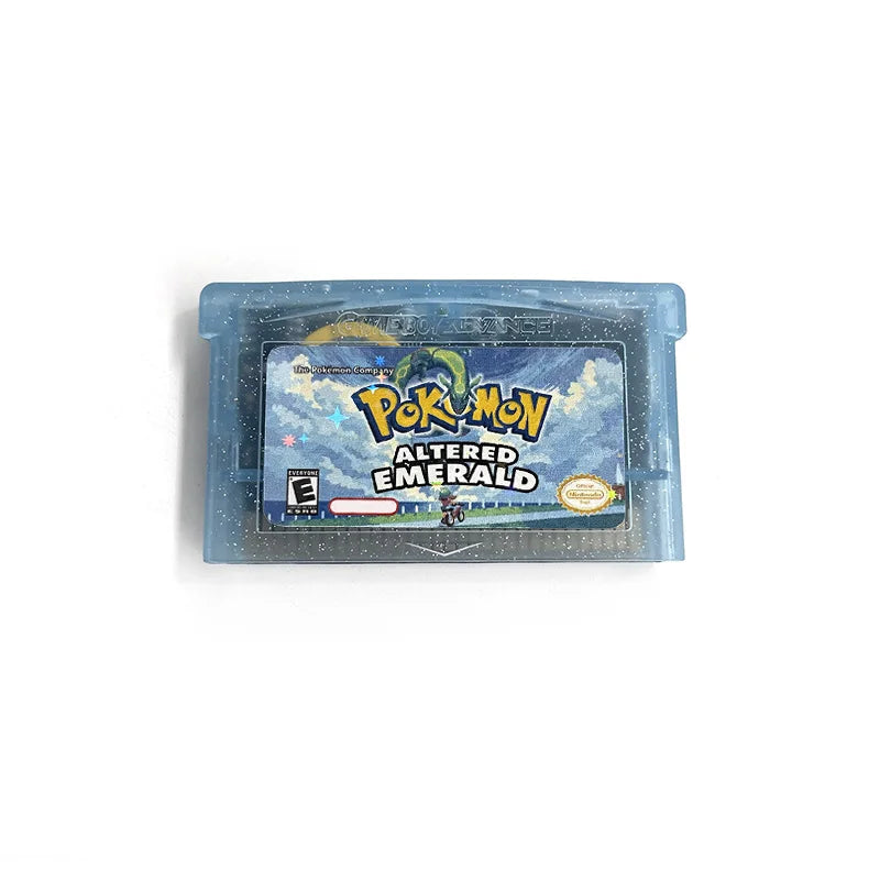 Pokemon altered emerald USA RTC Flash cart GBA Nintendo Game Cartridge Video Console Card Rom Hack English