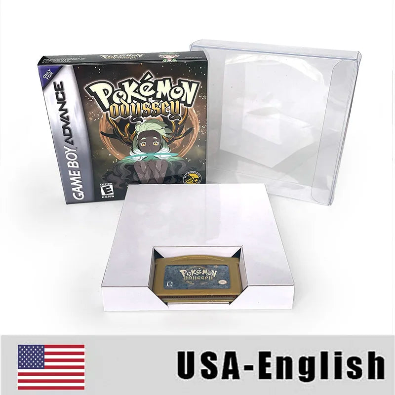 USA Version Pokemon Odyssey RTC Flash cart Real Time Clock box trey GBA Game Cartridge Video Game Console Rom Hack English