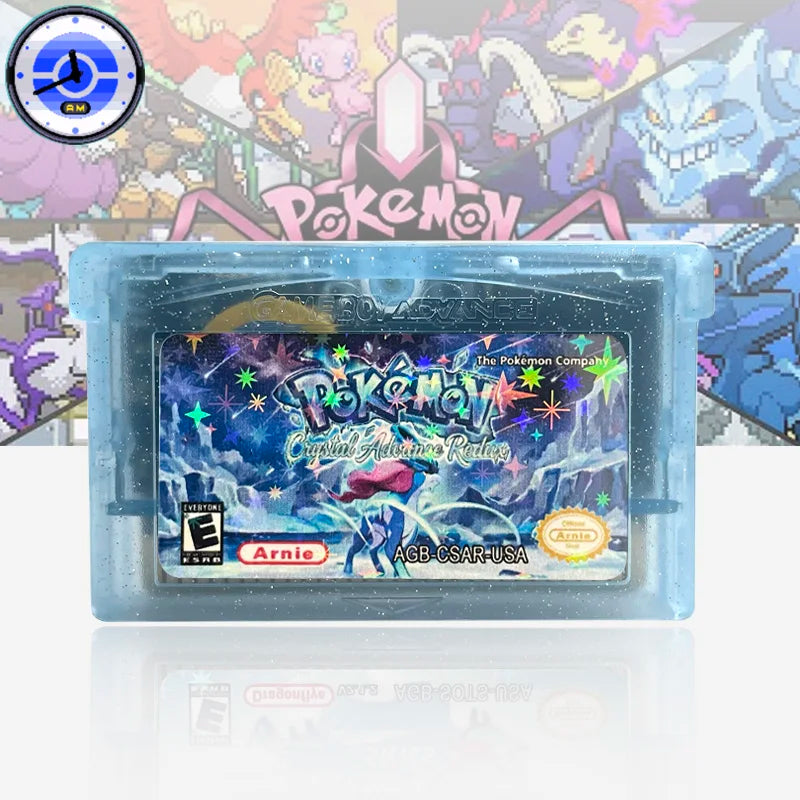 USA English Pokemon crystal advance redux Cartridge for gba