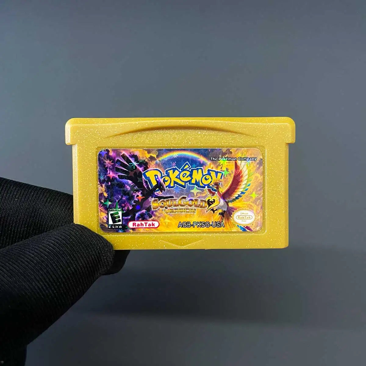 USA English Pokemon Heart Soul / Soul Gold RTC Flash Cart Game Cartridge Video Rom Hack for gba