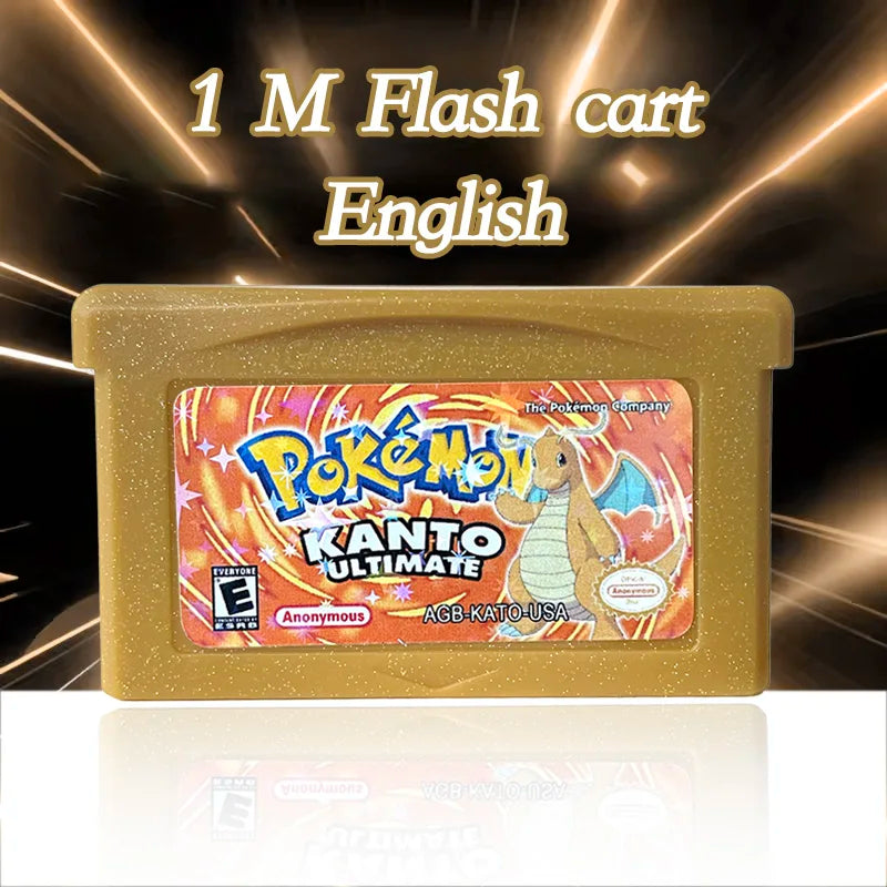 USA Version Pokemon CLANTO ULTIMATE V 2 GBA 1 M Flash cart  GBA  Game Cartridge Rom Hack English