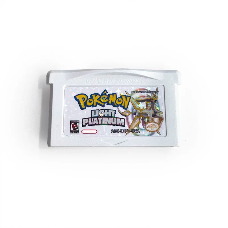 Pokemon light platinum USA RTC Flash cart GBA Nintendo Game Cartridge Video Console Card Rom Hack English