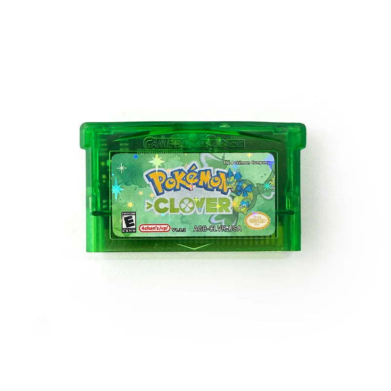 USA Version Pokemon CLOVER v1.3.3.gba 1 M Flash cart  GBA  Game Cartridge Rom Hack English