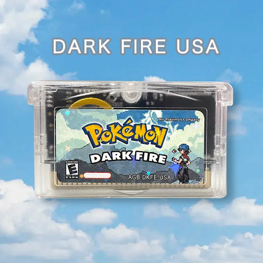 Pokemon DARK FIRE USA RTC Flash cart GBA Nintendo Game Cartridge Video Console Card Rom Hack English