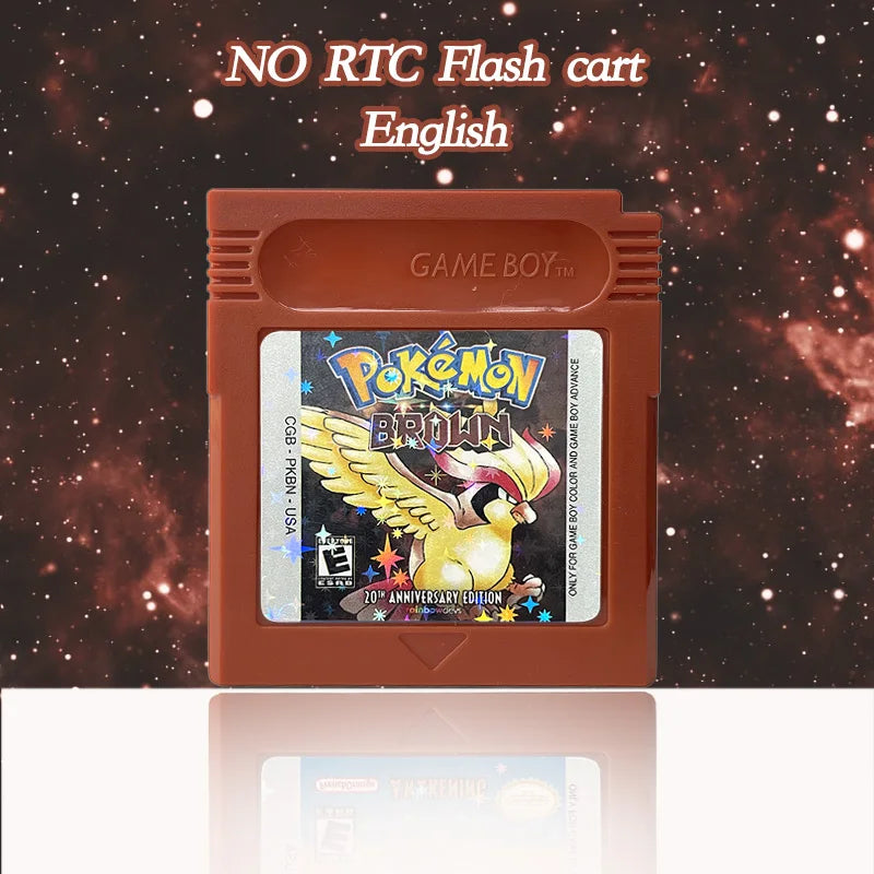 GBC Game USA Pokémon Brown 20th Anniversary Edition v6.0.1 NO RTC Flash cart game Cartridge Rom Hack English