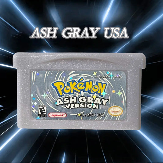 USA Version Pokemon ASH GRAY version 1 M Flash cart  GBA  Game Cartridge Rom Hack English