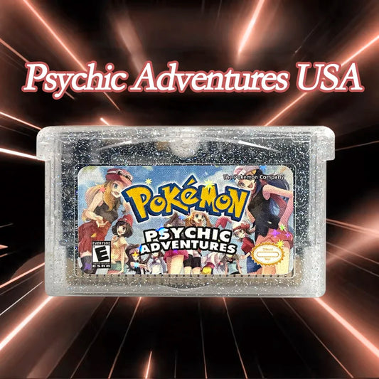 Pokemon psychic adventures USA 1 M Flash cart GBA Nintendo Game Cartridge Video Game Console Rom Hack English