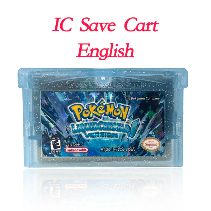 GBA Game USA Pokemon FLORA SKY liquid crystal shiny gold sigma gaia dark worship Cartridge Game Console Card Rom Hack English