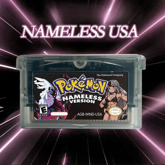 Pokemon NAMELESS version USA 1 M Flash cart GBA Nintendo Game Cartridge Video Game Console Rom Hack English