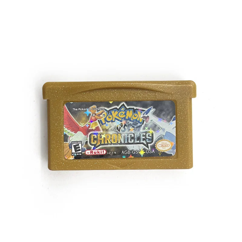 USA VERSION GBA Game Pokemon CHRONICLES V2.7.6 RTC Flash cart Real Time Clock Cartridge Rom Hack English