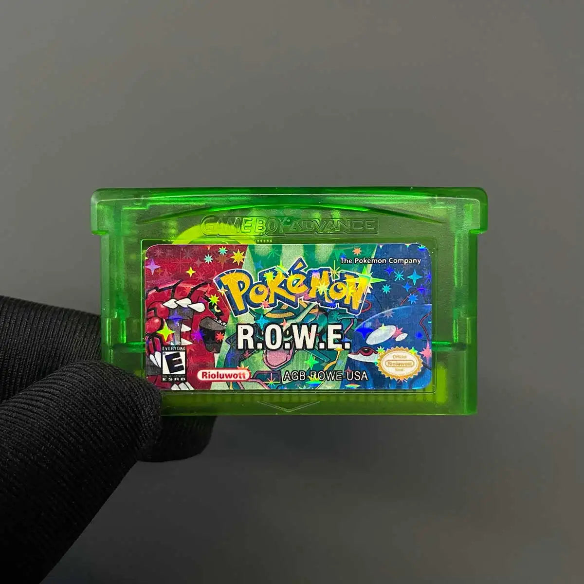 USA English Pokemon ROWE RTC Flash Cart Game Cartridge Video Rom Hack for gba