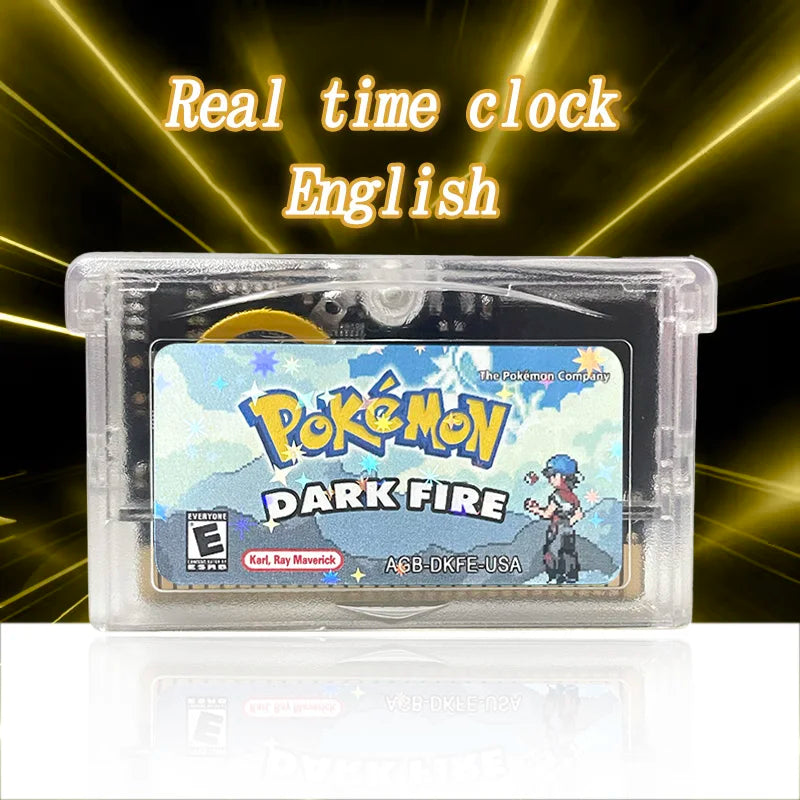 GBA Game USA ESP pokemon quetzal Odyssey radical red dark worship flora sky scorched Cartridge Card Rom Hack English Spanish