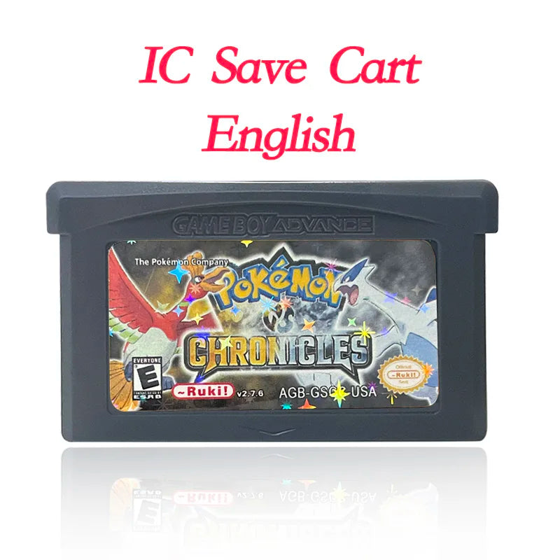GBA Game USA Pokemon FLORA SKY liquid crystal shiny gold sigma gaia dark worship Cartridge Game Console Card Rom Hack English