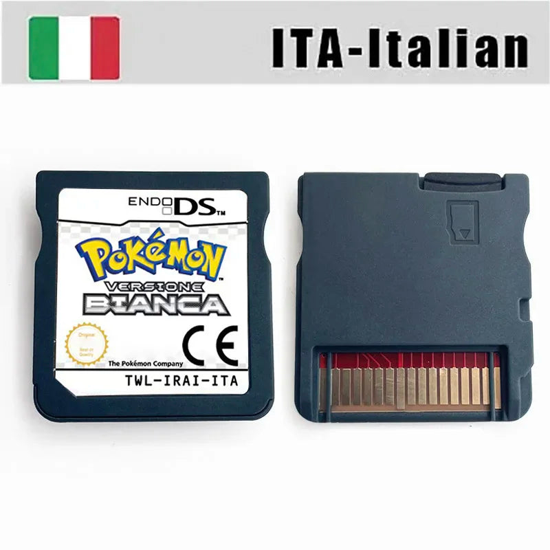 USA FRA ITA NOE ESP Pokemon HeartGold SoulSilver Black 1 2 White 1 2 Game Cartridge for DS NDS 3DS