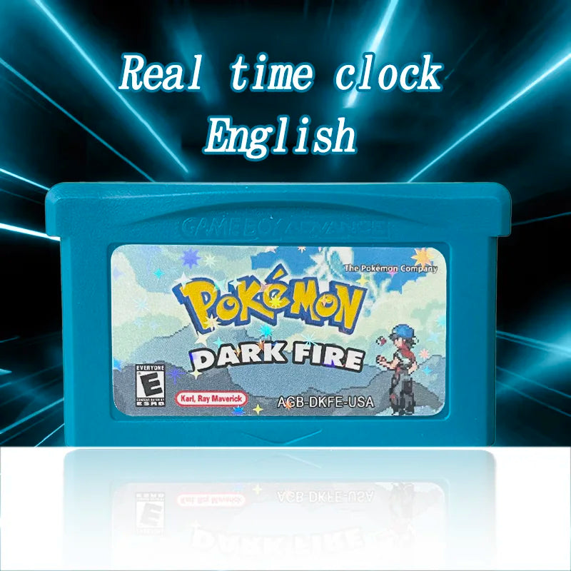 GBA Game USA ESP pokemon quetzal Odyssey radical red dark worship flora sky scorched Cartridge Card Rom Hack English Spanish