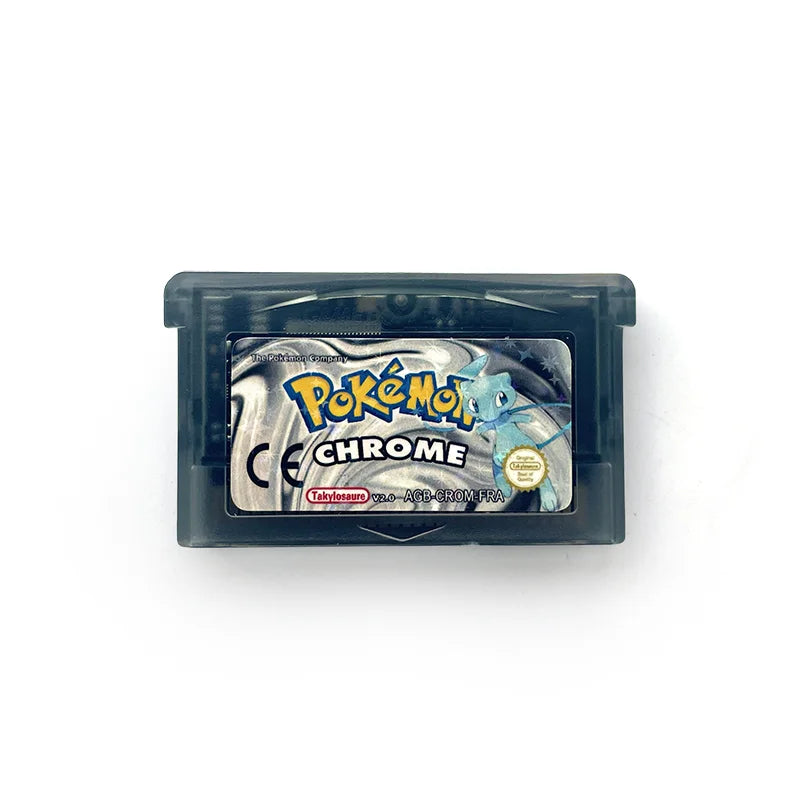 FRA Version Pokemon CHROME ECLAT POURPRE 2.0 FIRE BLACK 1.3 1 M Flash cart GBA Game Cartridge Video Game Console for gba Rom Hack French