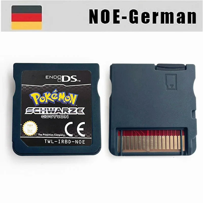USA FRA ITA NOE ESP Pokemon HeartGold SoulSilver Black 1 2 White 1 2 Game Cartridge for DS NDS 3DS
