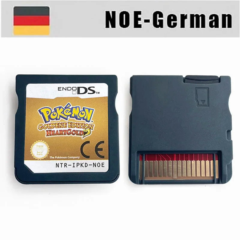USA FRA ITA NOE ESP Pokemon HeartGold SoulSilver Black 1 2 White 1 2 Game Cartridge for DS NDS 3DS