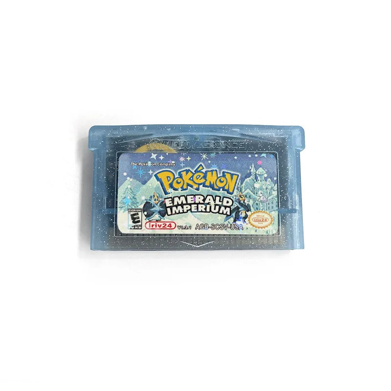 USA VERSION GBA Game Pokemon Emerald Imperium V1.3.1 RTC Flash cart Real Time Clock Cartridge Rom Hack English
