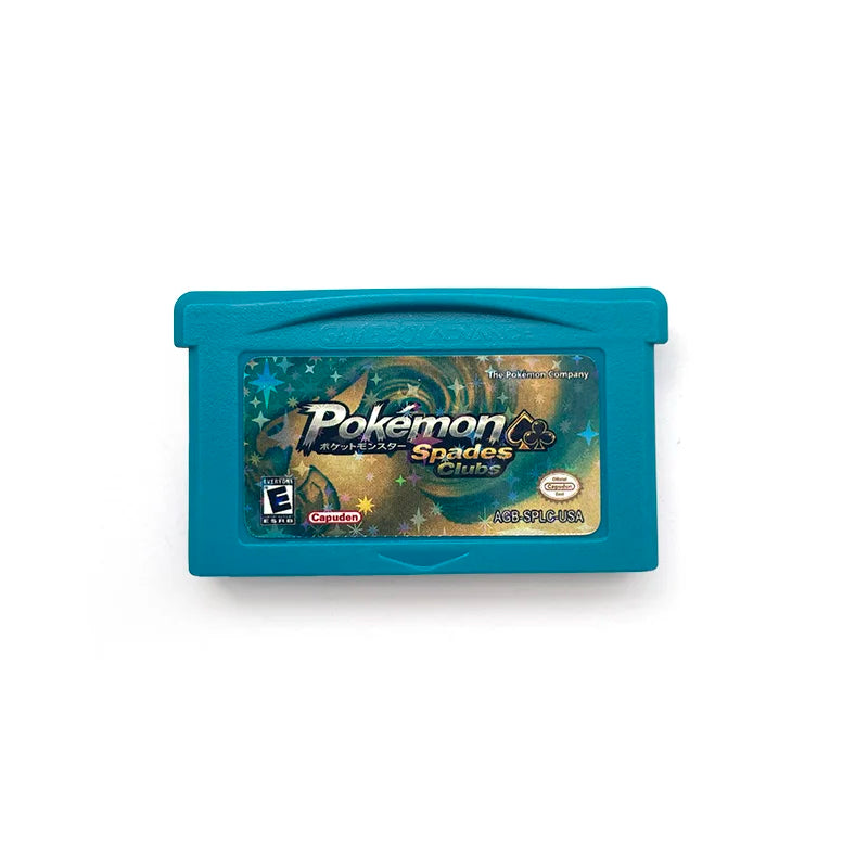 USA/NTSC RTC Flash cart Pokemon QUEZAL Spades Clubs POCKET MONSTERS SCALE TANS RADICAL RED GBA Game Cartridge Card Rom Hack