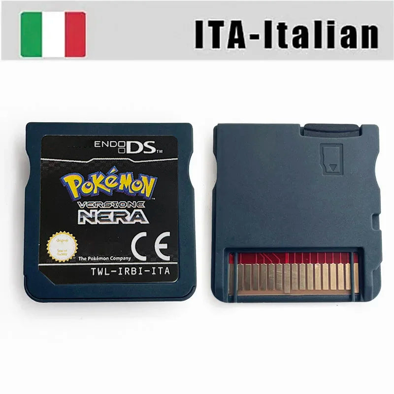 USA FRA ITA NOE ESP Pokemon HeartGold SoulSilver Black 1 2 White 1 2 Game Cartridge for DS NDS 3DS