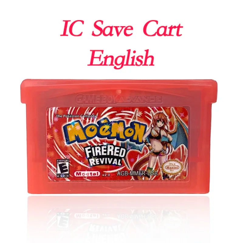 GBA Game USA Pokemon FLORA SKY liquid crystal shiny gold sigma gaia dark worship Cartridge Game Console Card Rom Hack English
