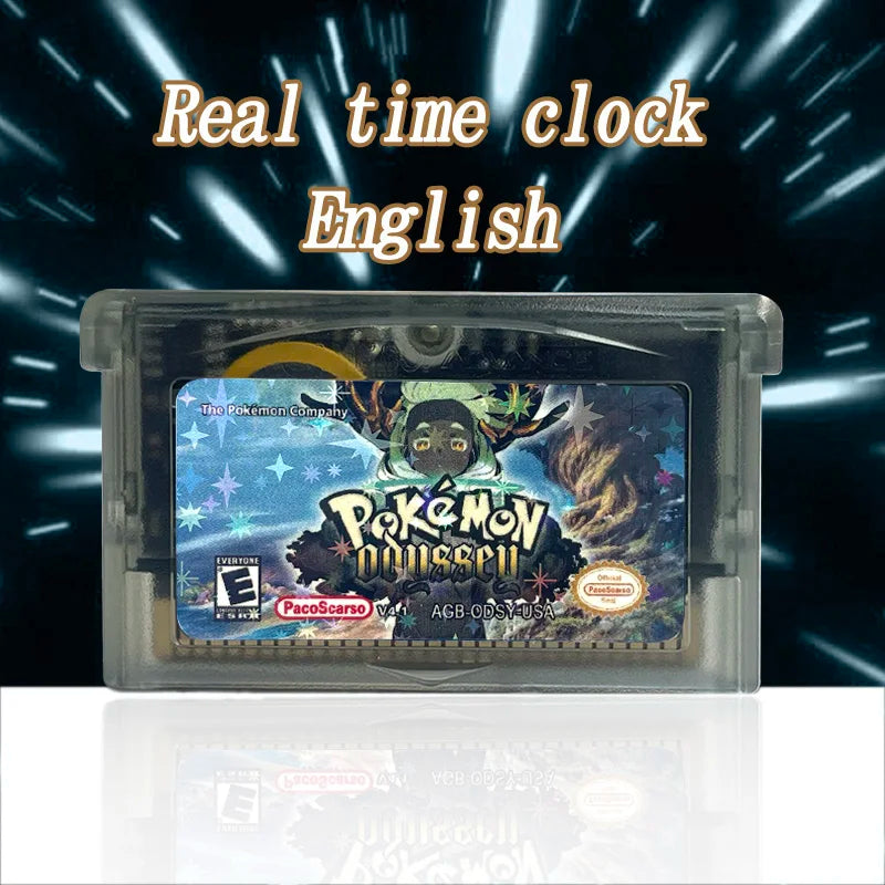 GBA Game USA ESP pokemon quetzal Odyssey radical red dark worship flora sky scorched Cartridge Card Rom Hack English Spanish