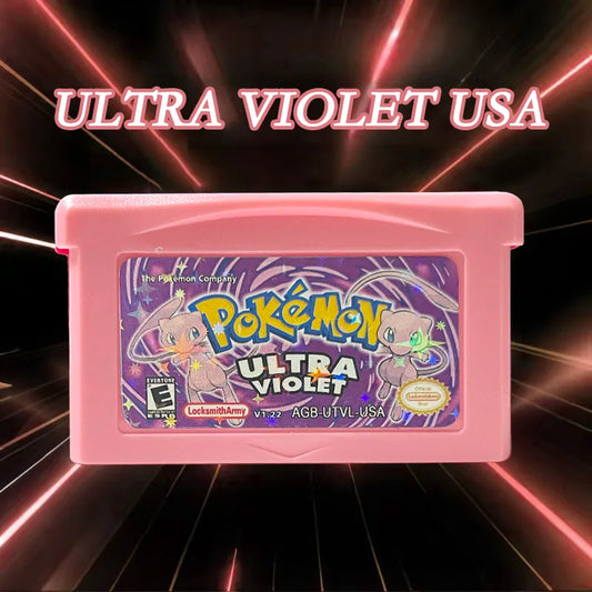 USA Version Pokemon ultra violet v 1.22 1 M Flash cart GBA Game Cartridge Rom Hack English