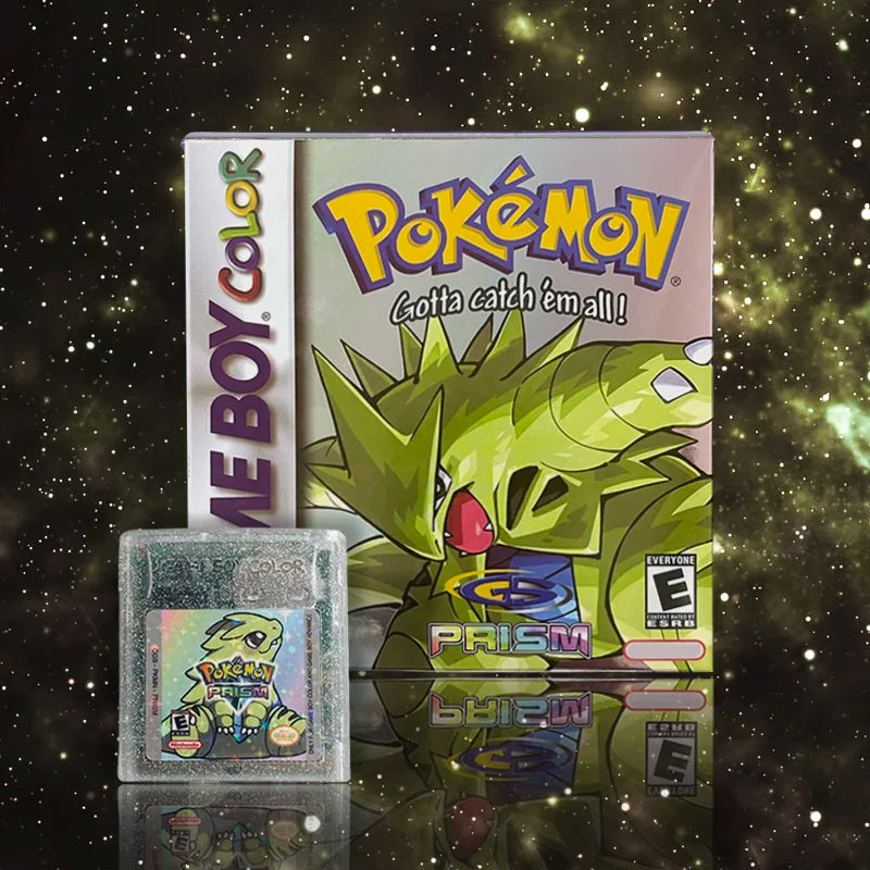 Pokemon prism USA ESP NOE RTC Flash cart GBC Nintendo Game Cartridge Video Game Console Card Rom Hack English Spanish German