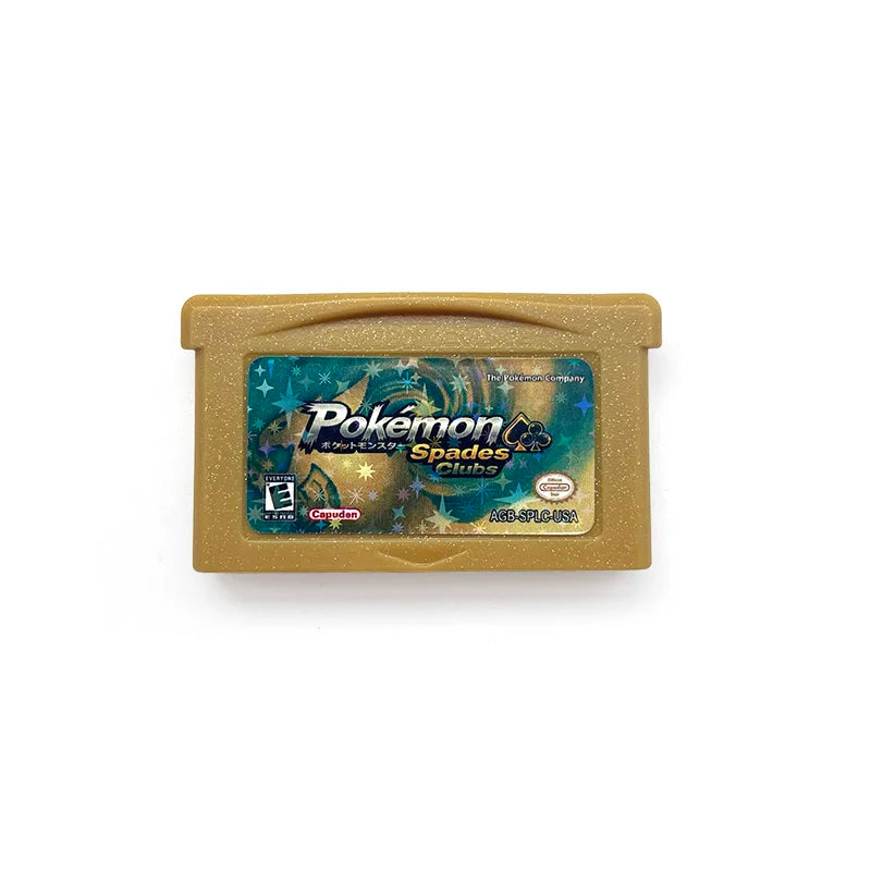 USA/NTSC RTC Flash cart Pokemon QUEZAL Spades Clubs POCKET MONSTERS SCALE TANS RADICAL RED GBA Game Cartridge Card Rom Hack